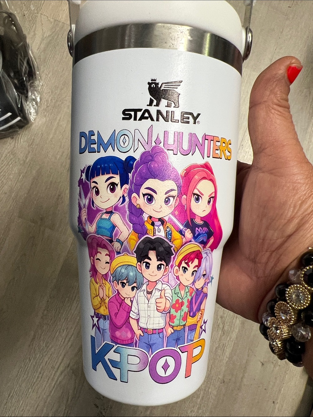 Stanley White Kids Demon Hunters K-Pop Insulated Bottle 20 0z
